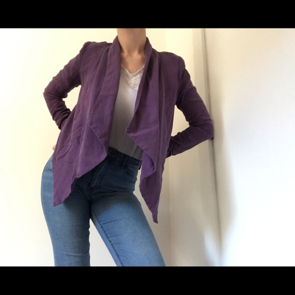 Forever 21 Jackets & Blazers - Forever 21 Plum Purple High-Low Blazer